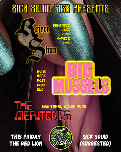 Sick Squid Gigs at The Red Lion, BS5