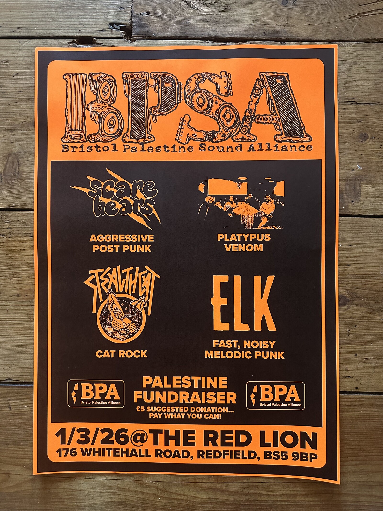BPSA PALESTINE FUNDRAISER at The Red Lion