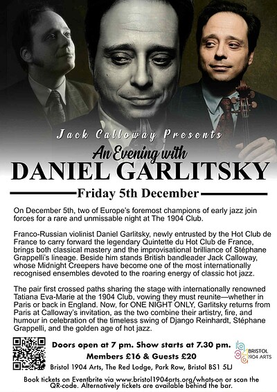 Jack Calloway Presents: An Evening With Daniel Garlitsky at The Red Lodge/1904 Arts