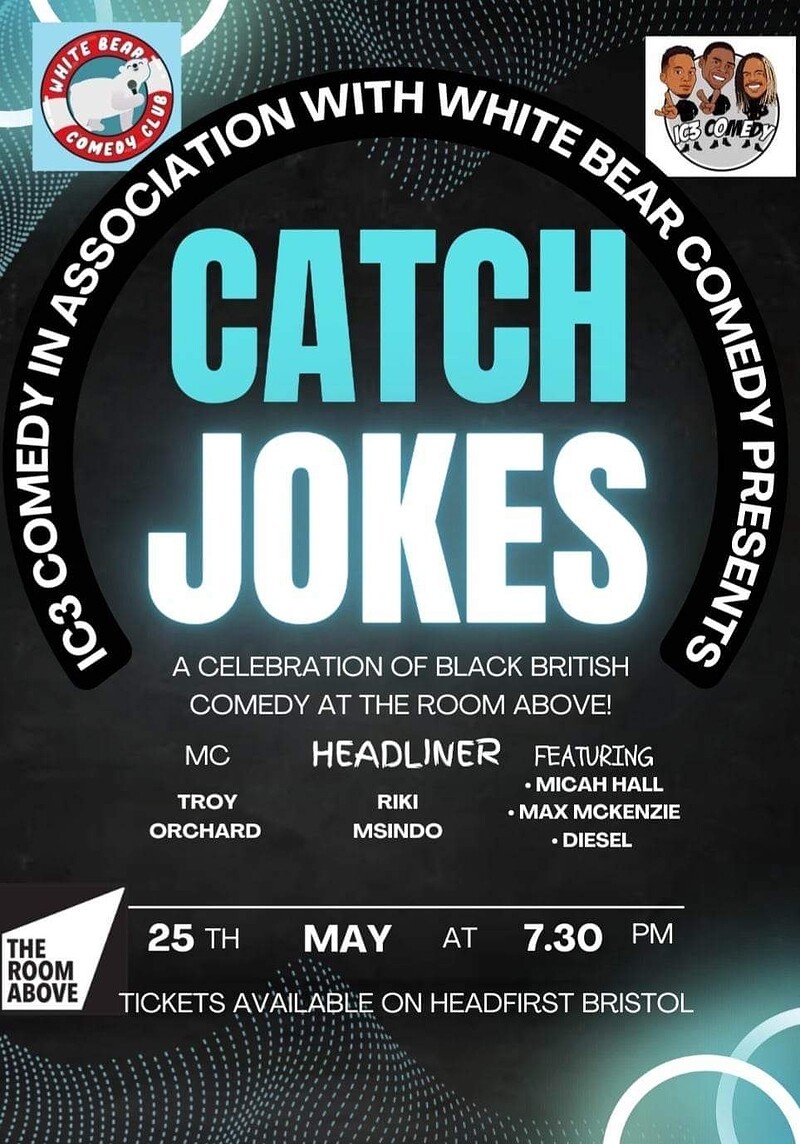 IC3 Present: Catch Jokes | Riki Msindo at The Room Above