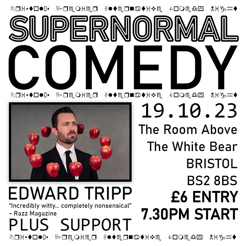 Supernormal Comedy ft Edward Tripp at The Room Above