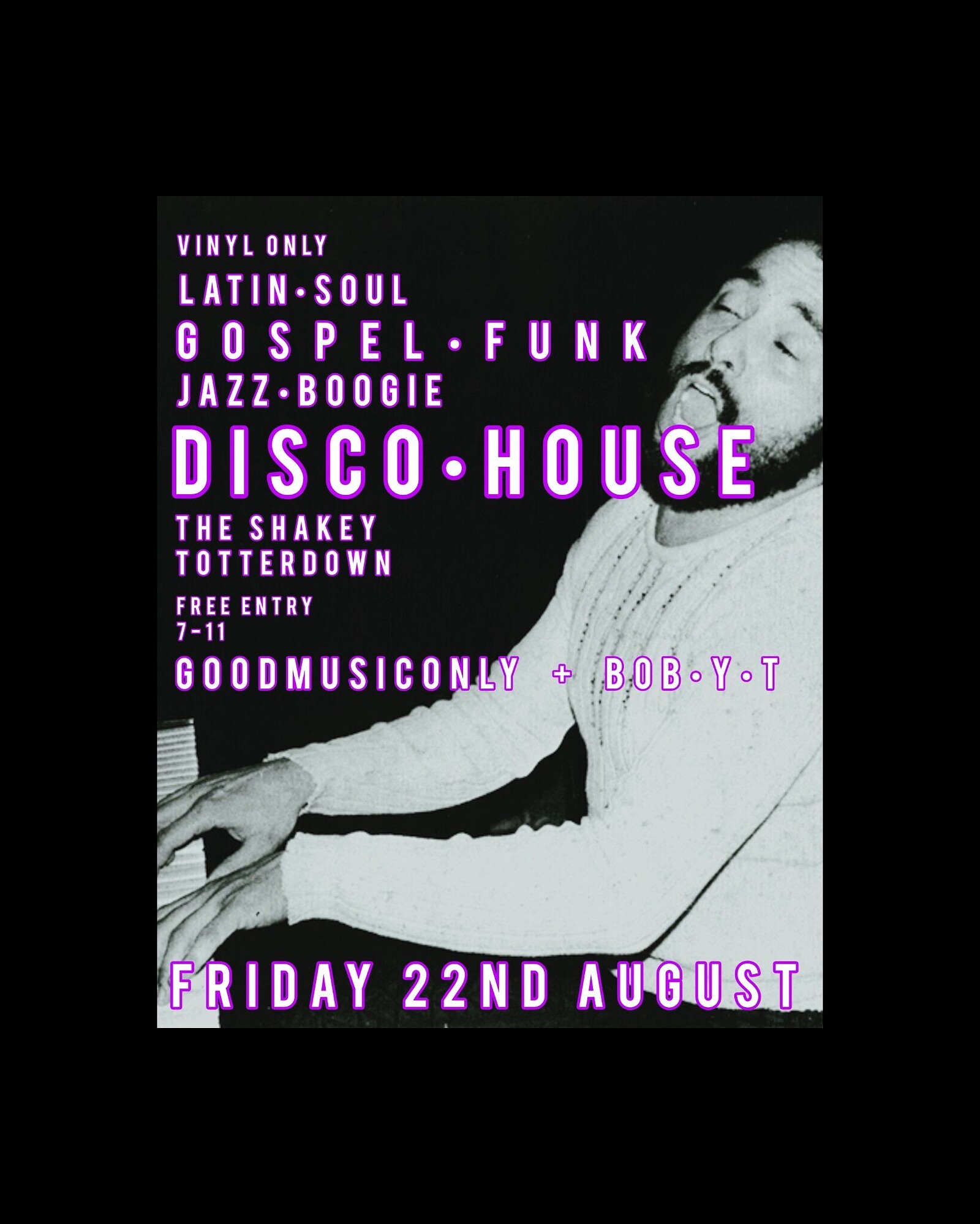 Vinyl only night with DJs - GOODmusicONLY + BobYT at The Shakespeare