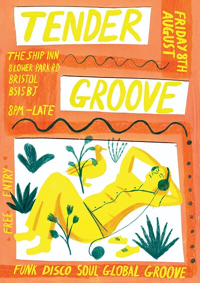 TENDER GROOVE - Disco, Funk, House  8-Late at The Ship Inn BS15BJ