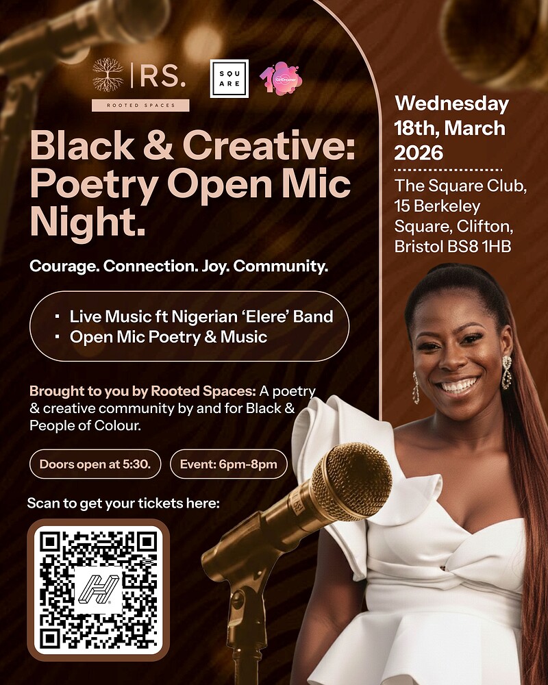 Black & Creative : Poetry Open Mic Night at The Square Club, Clifton