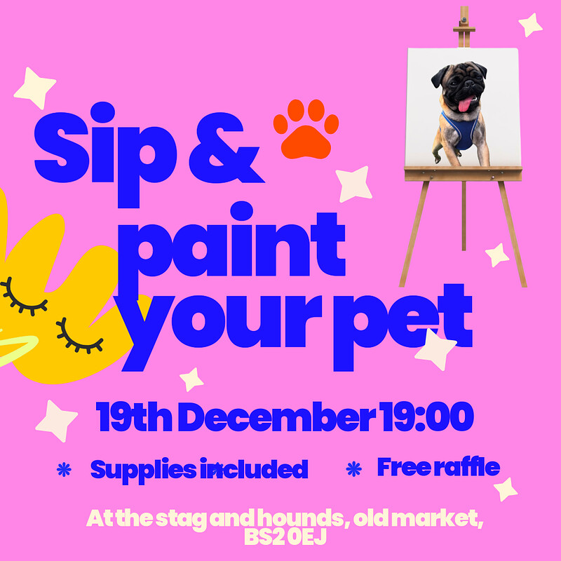 Sip and paint your pet at The Stag And Hounds