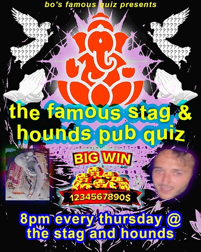 The Famous Stag & Hounds Pub Quiz at The Stag And Hounds
