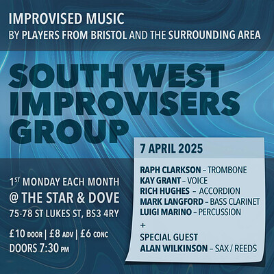 SWIG featuring Alan Wilkinson at The Star and Dove, 75 St Luke St, Totterdown, Bristol, BS3 4RY