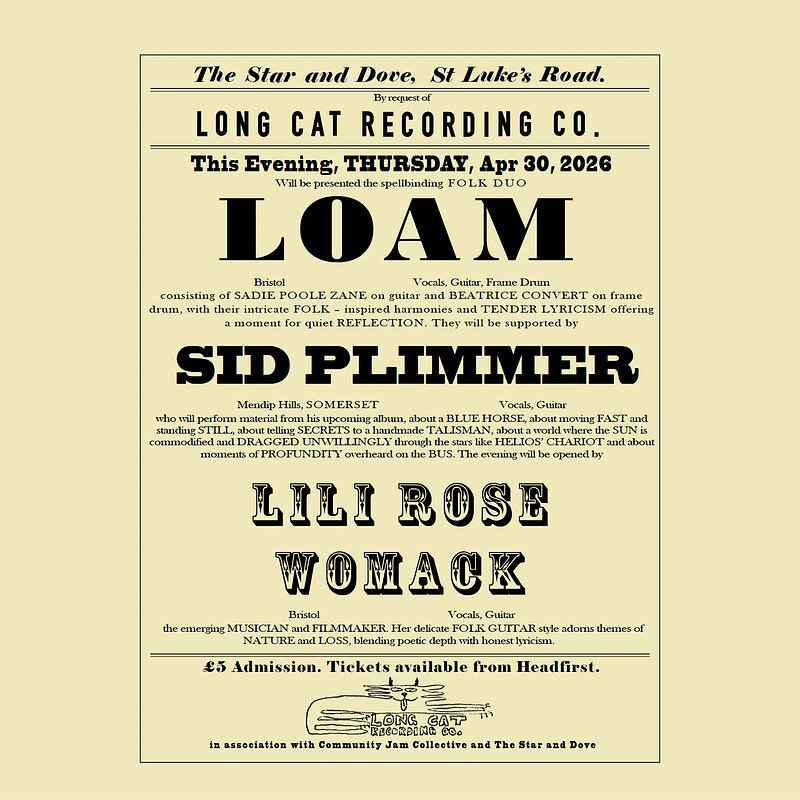 Long Cat Presents at The Star and Dove