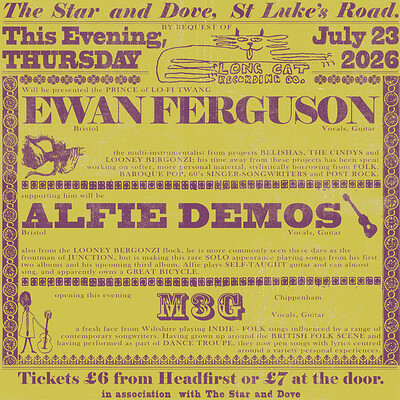 Long Cat Presents at The Star and Dove