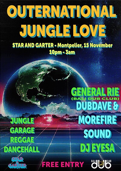 MoreFireSound present Outernational Jungle Love at The Star And Garter