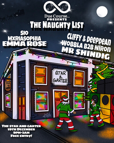 THE NAUGHTY LIST at The Star and garter