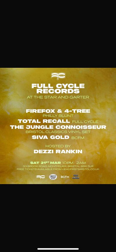 Full Cycle Records at The Star & Garter