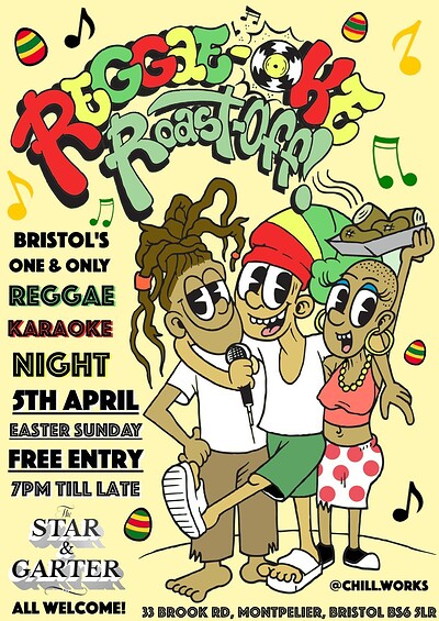 REGGAEOKE ROAST OFF - EASTER SUNDAY SPECIAL at The Star & Garter