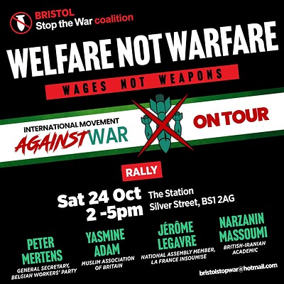 International movement against war - on tour at The Station