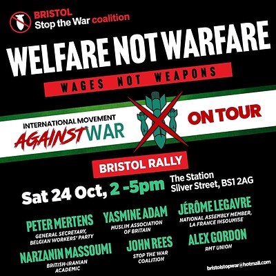 International movement against war - on tour at The Station