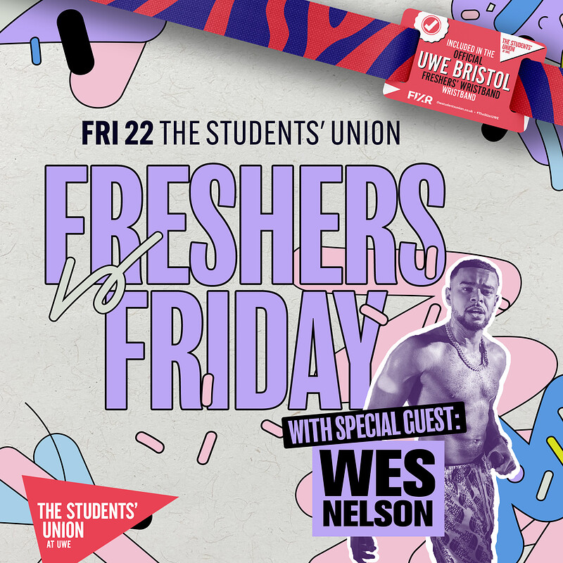 UWE Bristol - Fade presents Wes Nelson at The Students' Union at UWE