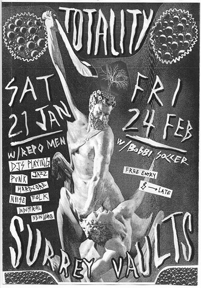 Totality w/ guest DJ Bobbi Soccer 24.02 at The Surrey Vaults