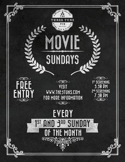 Movie Sundays at the Three Tuns at The Three Tuns