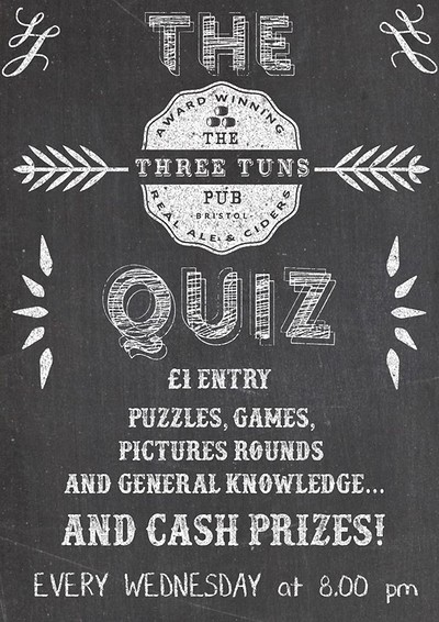 Pub Quiz at the Three Tuns at The Three Tuns