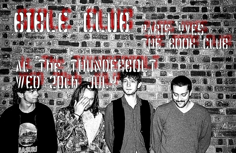 BIBLE CLUB with PARIS YVES and THE BOOK CLUB at The Thunderbolt