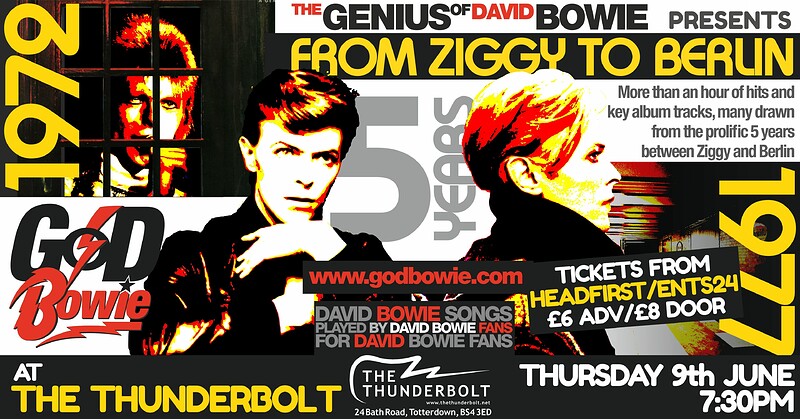 Five Years From Ziggy To Berlin at The Thunderbolt
