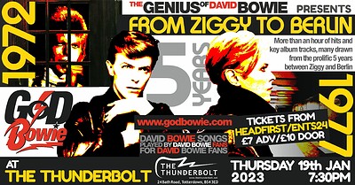 The Genius of David Bowie Life Celebration at The Thunderbolt