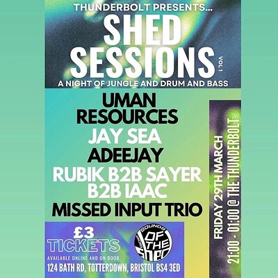 Thunderbolt Presents… Shed Sessions Vol 1 at The Thunderbolt