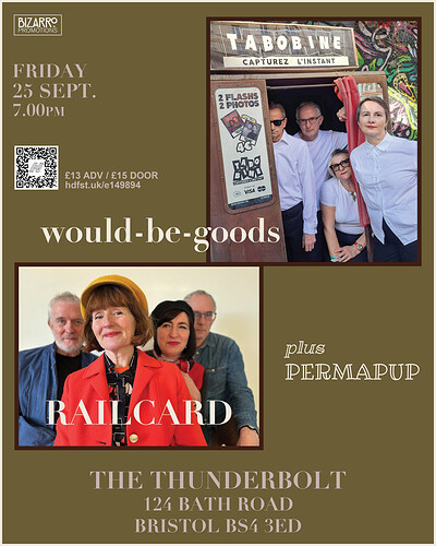 Would-be-goods/Railcard/Permapup at The Thunderbolt