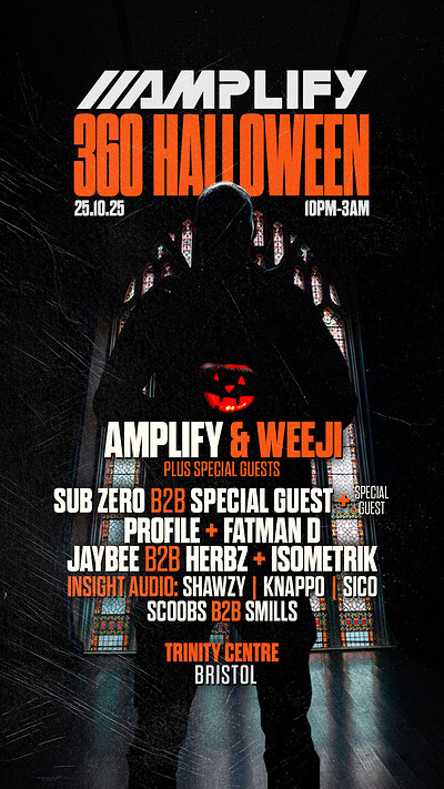 Amplify | Bristol 360 Halloween at The Trinity Centre