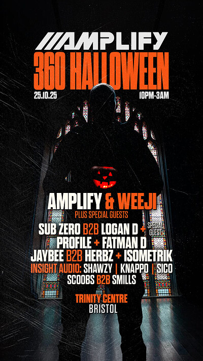 Amplify | Bristol 360 Halloween at The Trinity Centre