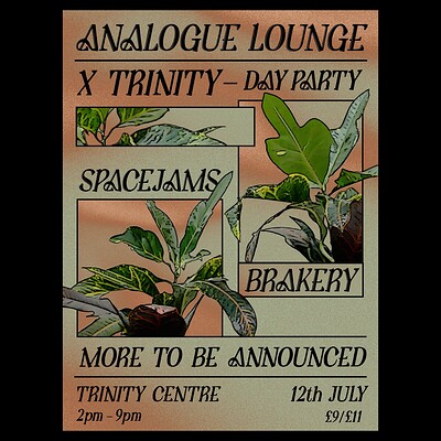 Analogue Lounge X Trinity - Day Party at The Trinity Centre