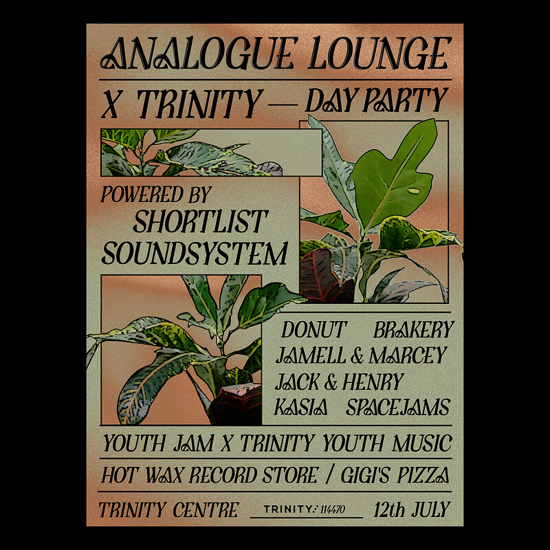 Analogue Lounge X Trinity - Day Party at The Trinity Centre