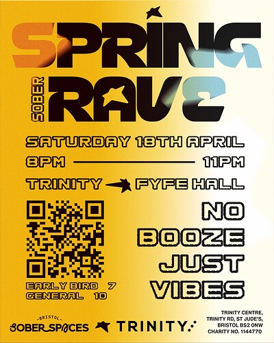 Bristol Sober Spaces X Trinity Club Night at The Trinity Centre
