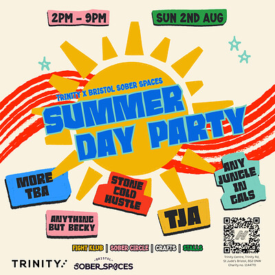 Bristol Sober Spaces X Trinity Day Party at The Trinity Centre