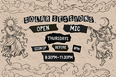 Solar Sessions Open Mic Night at The Two Suns