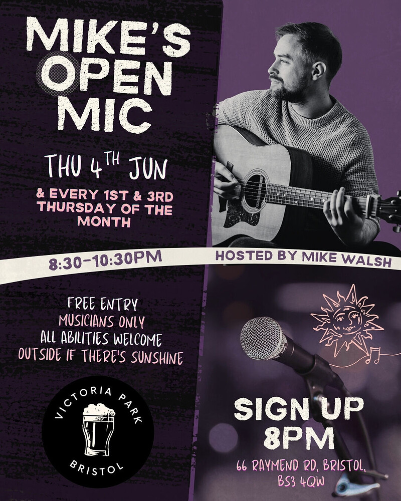 Mike's Open Mic at The Victoria Park