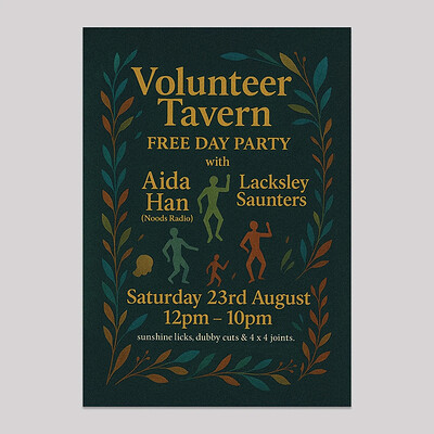 Free Courtyard Party w/.Aida Han & Lacksley Saunters at The Volunteer Tavern