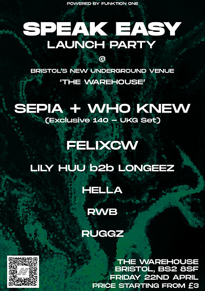 Speak Easy - Launch Night at The Warehouse