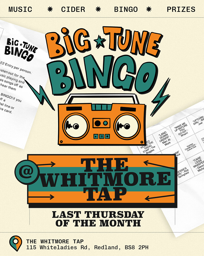 Big Tune Bingo at The Whitmore Tap