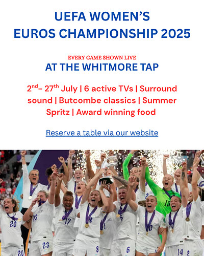 EUROS: England vs France at The Whitmore Tap