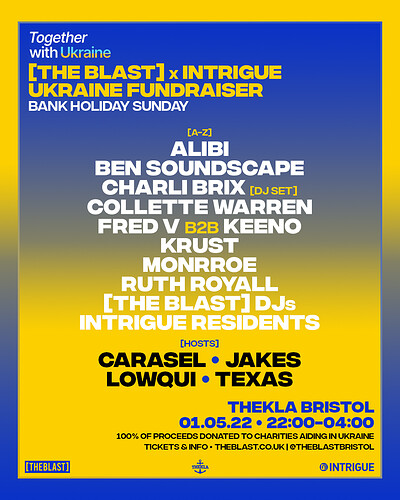 x Intrigue // Ukraine Fundraiser at Thekla