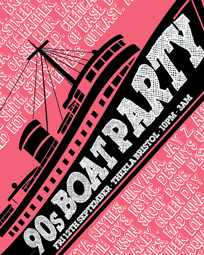 90s Boat Party ⚡️ at Thekla