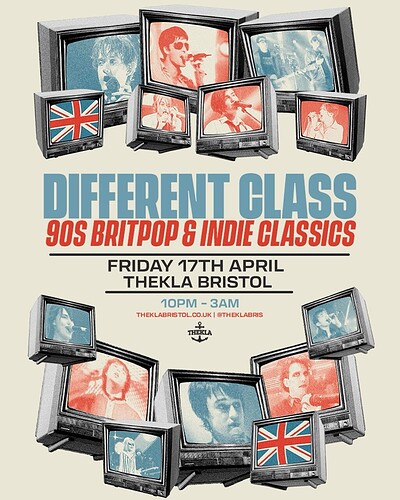 Different Class: 90s Britpop & Indie Classics at Thekla