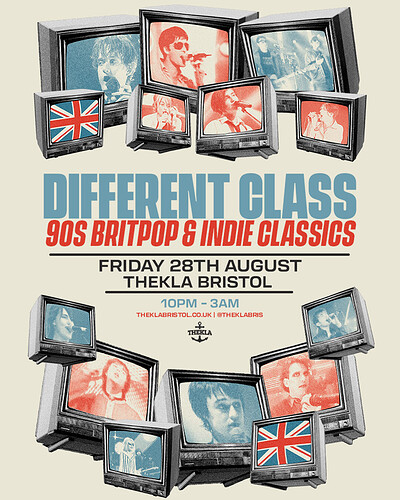 Different Class: 90s Britpop & Indie Classics at Thekla