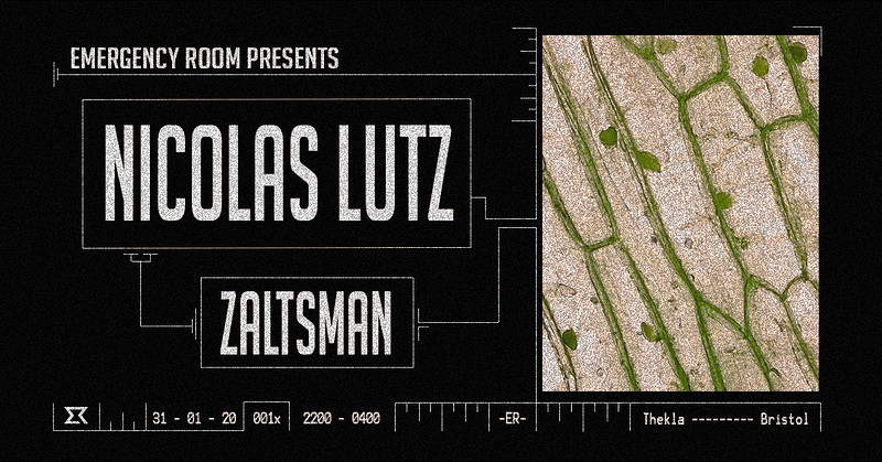 Emergency Room w/ Nicolas Lutz at Thekla