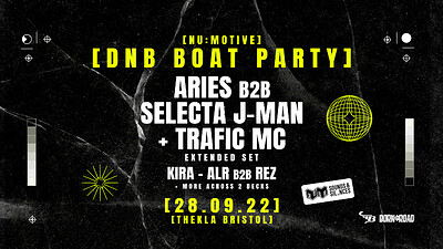 Freshers DNB Boat Party Aries B2B Selecta J-Man at Thekla