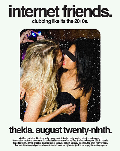 Internet friends at Thekla