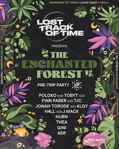 Lost Track of Time Presents Enchanted Forest at Thekla