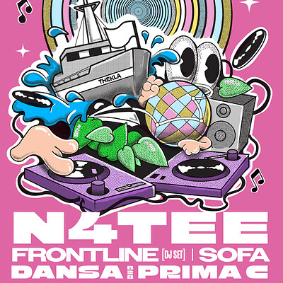 Prima Presents - N4tee, Frontline , Sofa + MORE at Thekla