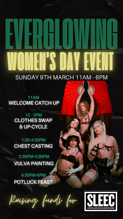 Everglowing Womens Day at Tit for tat studios